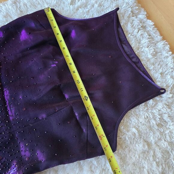ALEX EVENINGS Women's Two Piece Set Violet Purple Sz 10P Embellished Gothic Y2k - Picture 7 of 13